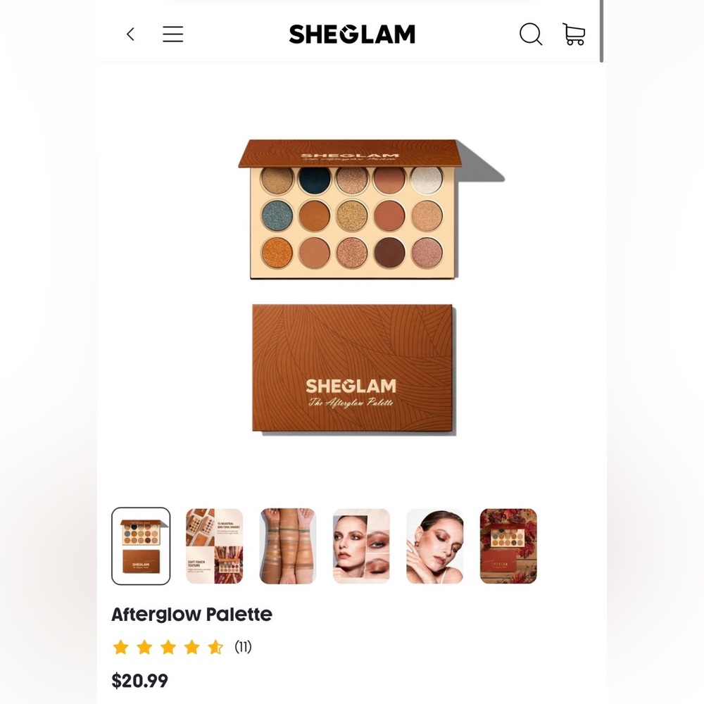 SHEGLAM “Afterglow” Eyeshadow Palette – NEW - Picture 8 of 12